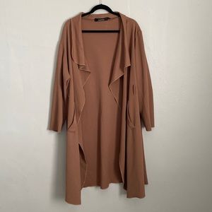 Boohoo Plus Tan Sweater